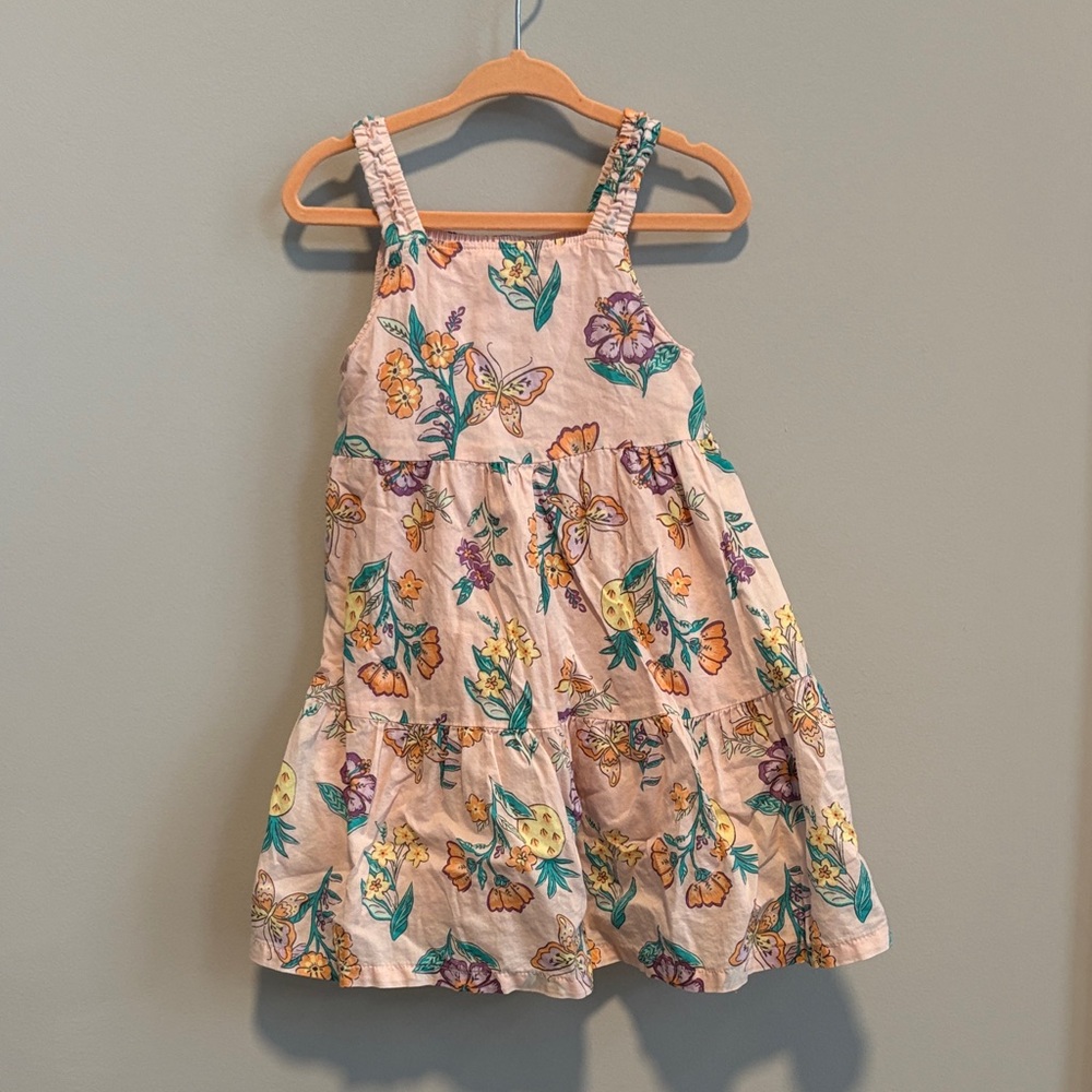 Carter's Floral Butterfly Print Dress - Multicolor